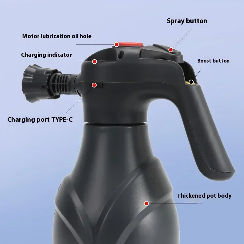 AutoVerse™ Car Wash Rechargeable Cordless Electric Foam Sprayer